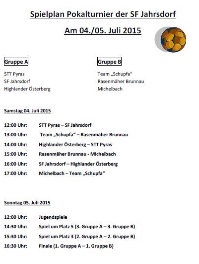 Spielplan